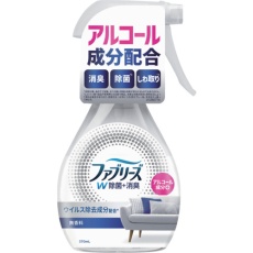 【433720】P&G 消臭スプレー ファブリーズ W除菌+消臭スプレー 布用 無香料 アルコール成分配合 本体 370ml