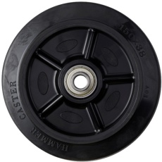 【434S-FR150】ハンマー S型ボールB入り車輪静音 150mm
