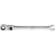 【46808】SATA ロング首振りロッキングコンビネーションラチェットレンチ 15mm