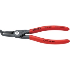 【4821-J21SB】KNIPEX 4821-J21SB 穴用精密スナップリングプライヤー 曲