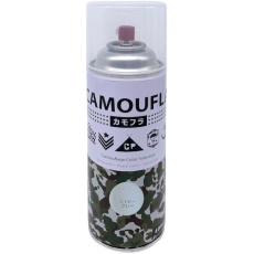 【4976124876936】ニッぺ 迷彩 ミリタリー アーミー つやなしスプレー カモフラスプレー -CAMOUFLA- 400ML シャビーグレー 