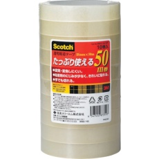 【500-3-18-10P】3M 透明粘着テープ500 18mmX50m 10巻パック