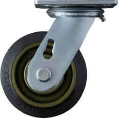 【500BPS-CR125】ハンマー 重荷重用旋回式ゴム車輪(イモノホイール・ラジアルボールベアリング)125mm