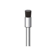 【50321】ナカニシ 毛ブラシ ハード 馬毛 10本入 エンド型 φ5×5×軸φ2.34