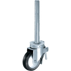 【515SA-RB150】ハンマー 足場用旋回式ゴム車輪(スチールホイール・ローラーベアリング)150mm SP付