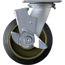 【519BPS-CR150】ハンマー 重荷重用旋回式ゴム車輪(イモノホイール・ラジアルボールベアリング)150mm SP付