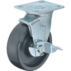 【519BPS-HBN150】ハンマー 特殊樹脂車輪 自在 SP付 150mm