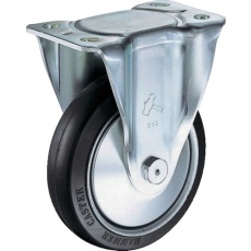 【520SR-RB150】ハンマー 固定式ゴム車輪(スチールホイール・ローラーベアリング)150mm