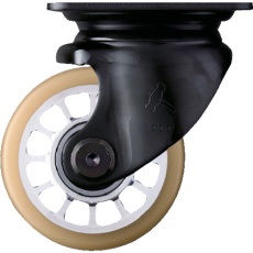 【540S-BAU75】ハンマー 低床重荷重用旋回式ウレタン車輪(アルミホイール・ボールベアリング)75mm