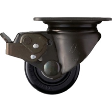 【5451S-NRB65】ハンマー 低床重荷重用旋回式ナイロン車輪(ボールベアリング)65mm SP付 本体:黒色