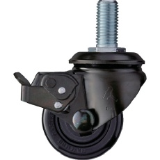 【545HA-NRB65】ハンマー 低床重荷重用旋回式ナイロン車輪(ボールベアリング)65mm SP付 本体:黒色