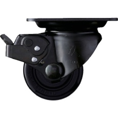 【545H-NRB65】ハンマー 低床重荷重用旋回式ナイロン車輪(ボールベアリング)65mm SP付 本体:黒色