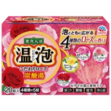 【577214】アース 温泡 ONPO こだわりローズ 炭酸湯 20錠入