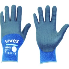 【6006266】UVEX ニトリルゴム背抜き手袋 フィノミック プロ XS