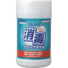 【64120】クレシア 消毒ウェットタオル 100枚