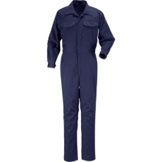 【6709-55-5L】TC長袖つなぎ服 ネイビー 5L