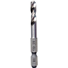 【6GKS6.0】BIC TOOL 六角軸ステンレス用 月光ドリルコバルトショート ブリスターパック6.0mm