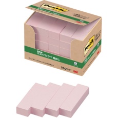 【7001-P】3M ポスト・イット 50X15mm 100枚X25パッド ピンク