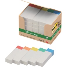 【7001-R】3M ポスト・イット 50X15mm 100枚X25パッド レインボー