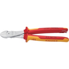 【7406-250TBK】KNIPEX 絶縁1000V強力型ニッパー 落下防止 250mm