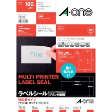 【78210】3M エーワン(TM) ラベルシール プリンタ兼用 強粘着10面 (18枚入)