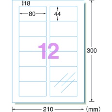 【79212】3M エーワン(TM) 透明保護フィルム 80×44mm (6枚入)