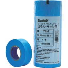 【79H-21X18】3M マスキングテープ(ガラス用) 79H 21mmX18m 6巻入