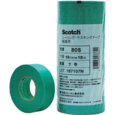 【80S-21X18】3M マスキングテープ(粗面用) 21mmX18m 6巻入