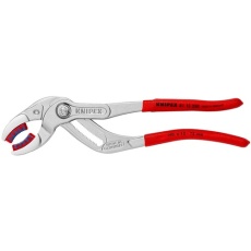【8113-250SB】KNIPEX パイププライヤー(プラスチックジョー付き)クロムメッキ(SB店頭展示パッケージ仕様)