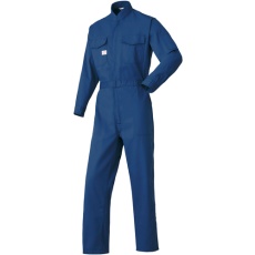 【8877-001-LL】AUTO-BI 通年モデル 帯電防止つなぎ服8877-001ネイビーブルー-LL