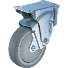 【940ER-UZ100-26】ハンマー クッションキャスター固定式ウレタン車輪100mm 線径2.6mm