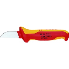 【9852SB】KNIPEX 【ブリスターパック仕様】絶縁電工ナイフ 1000V絶縁 
