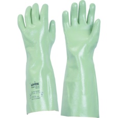 【9890268】UVEX 耐溶剤手袋 ルビフレックス NB40S M