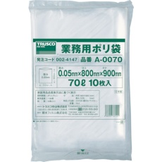 【A-0070】TRUSCO 業務用ポリ袋 厚み0.05X70L 10枚入