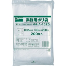 【A-1320】TRUSCO 小型ポリ袋 縦200X横130Xt0.05 200枚入 透明