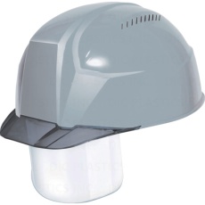 【AA23-CSV-HA8-KP-LG/S】DIC 超軽量 透明バイザーヘルメット(シールド面付) AA23-CSV KP ライトグレー/スモーク