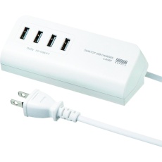 【ACA-IP53W】SANWA USB充電器(マグネット付)ホワイト