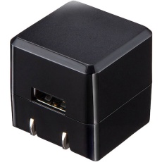 【ACA-IP70BK】SANWA キューブ型USB充電器(1A・高耐久タイプ・ブラック)