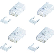 【ADT-6RJ-10N】SANWA カテゴリ6RJ-45コネクタ(単線用)