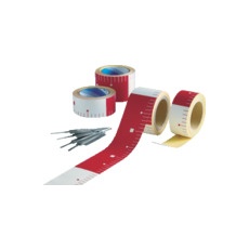 【AR-3347】アラオ テープロッド 75w×25M赤白30 ピッチ 