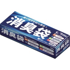 【AS05】ハウスホールド 消臭袋 Mサイズ 100枚 0.020 BOXタイプ