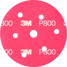 【A/SOFT-DISC-A800R】3M 足付けソフトディスク 穴あき 125mm径 #800 50枚入り
