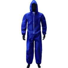 【AZ-WORK1000K-3L】アゼアス 使い捨て保護服 PP続服 AZ WORK 紺色 3L