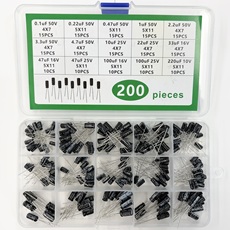 【AB-ELCAP-200PCS-SET】電解コンデンサー200pcsセット(15種類入り)