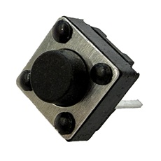 【TACT-0606-05-BLK】タクトスイッチ(2本足リード)