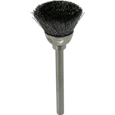 【B3218】リューター 軸付カップ型ブラシ軸径(mm):3毛材:硬鋼線