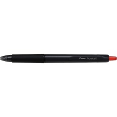 【BAB-17-BR】PILOT なめらか油性ボールペン アクロボール 0.7mm ブラックレッド