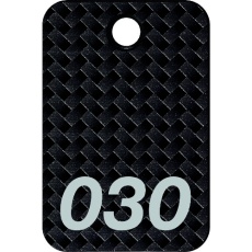 【BF-81-BK】OP 番号札 四角 大 番号入り26～50 黒 (25枚入)