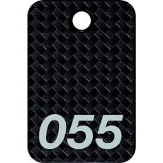 【BF-82-BK】OP 番号札 四角 大 番号入り51～75 黒 (25枚入)