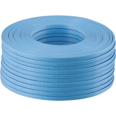 【BL5EF1000BL】BUFFALO ツメの折れないLANケーブル Cat5e フラット100m ブルー